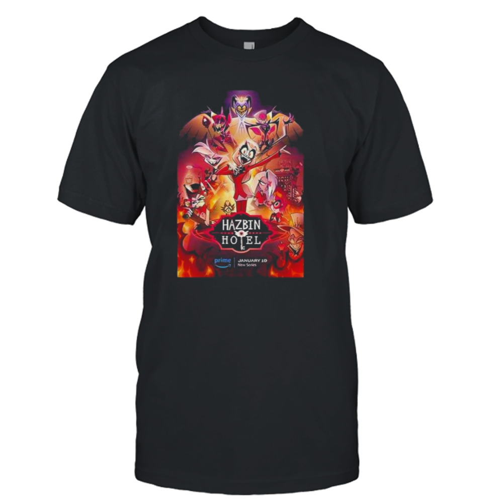 New Series Hazbin Hotel The Hollywood Handle Poster T-Shirts