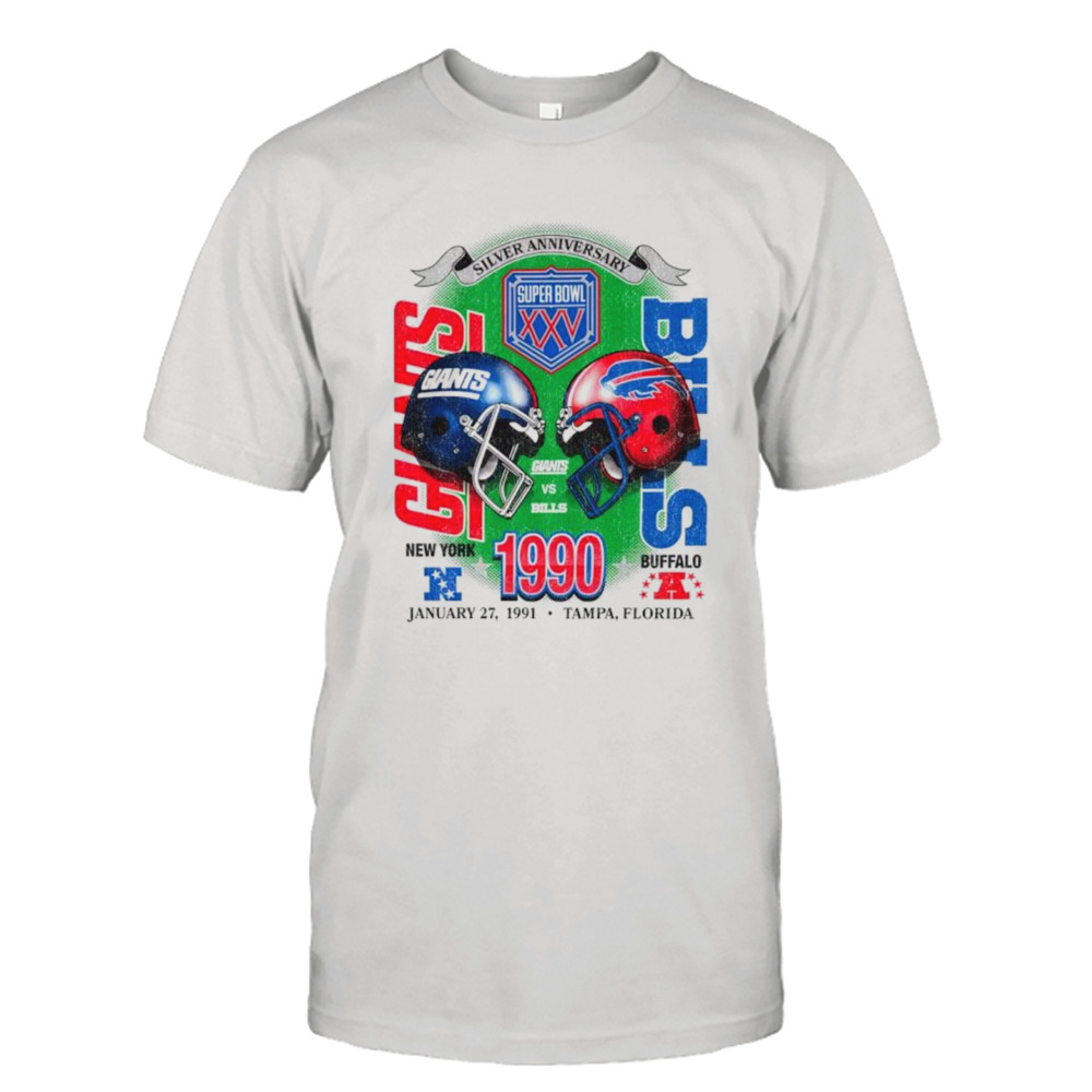 New York Giants Vs Buffalo Bills 1990 Dueling Super Bowl ’47 Franklin Shirt