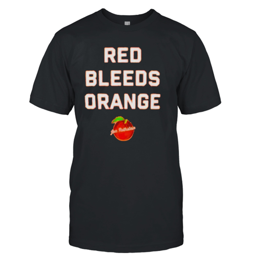 Red bleeds orange shirt