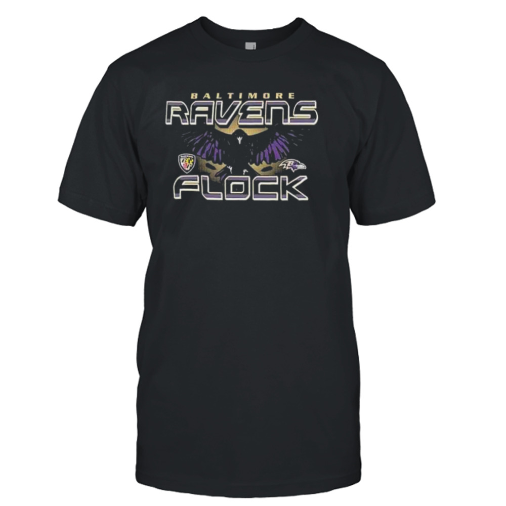 Baltimore Ravens Flock 2023-2024 AFC Championship T-Shirt