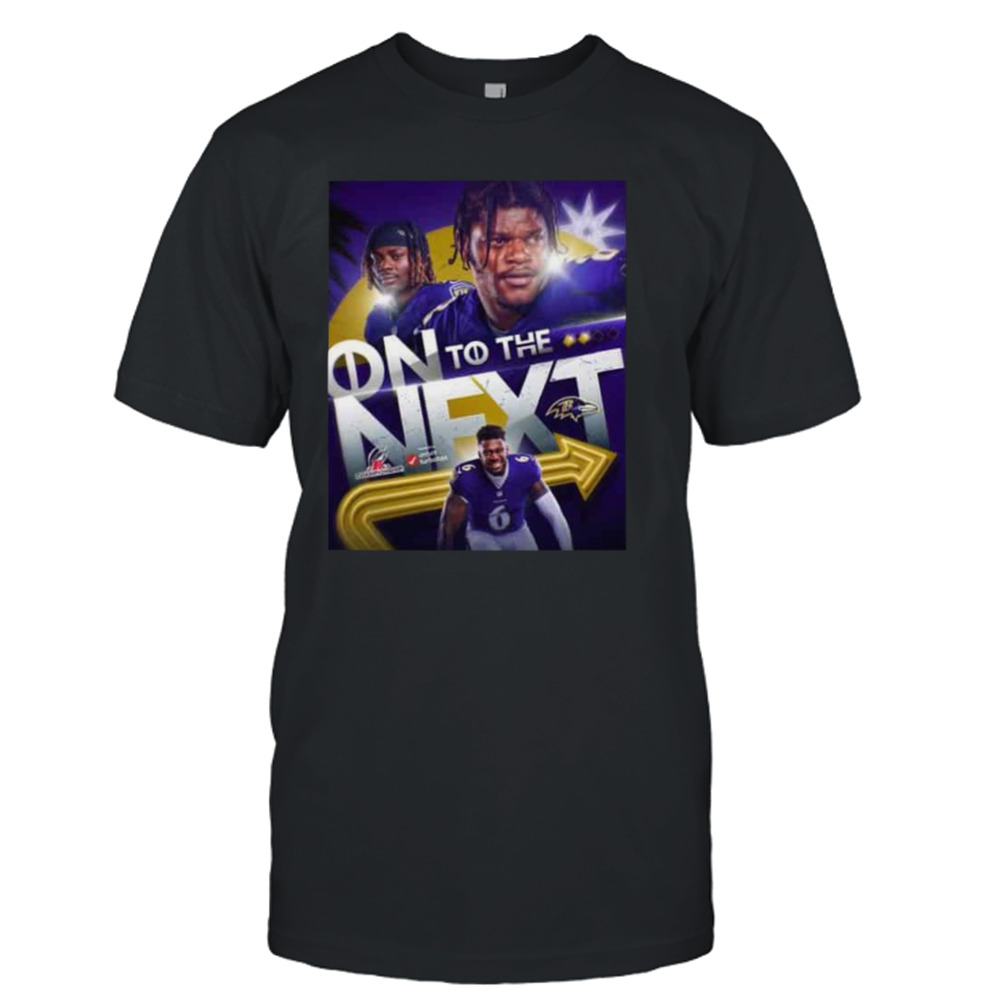 Baltimore Ravens On To The Next 2023 AFC Championship T-Shirt