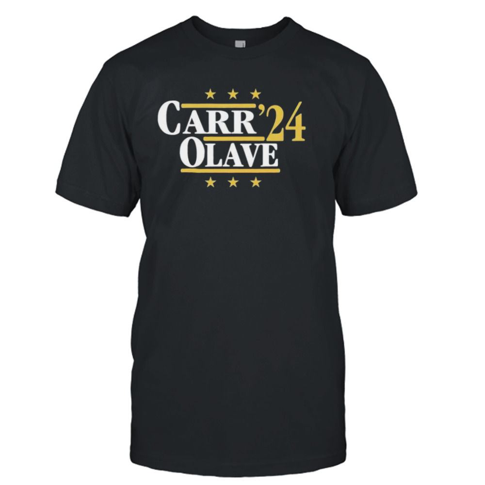 Carr and Olave ’24 New Orleans Football Legends Political Campaign Parody shirt