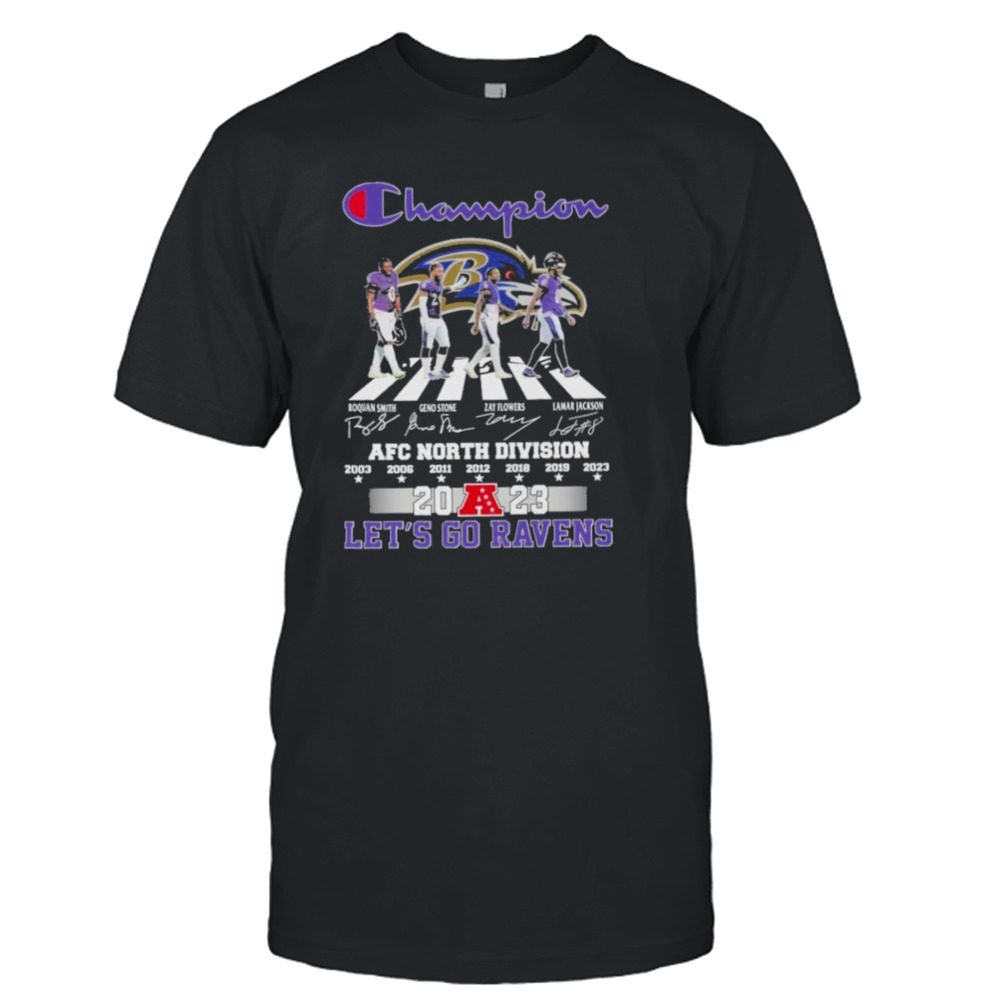 Champion 2023 AFC North Division Baltimore Ravens Let’s Go Lions Super Bowl Shirt