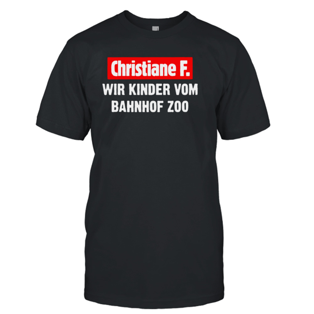 Christiane F Bahnhof Zoo shirt