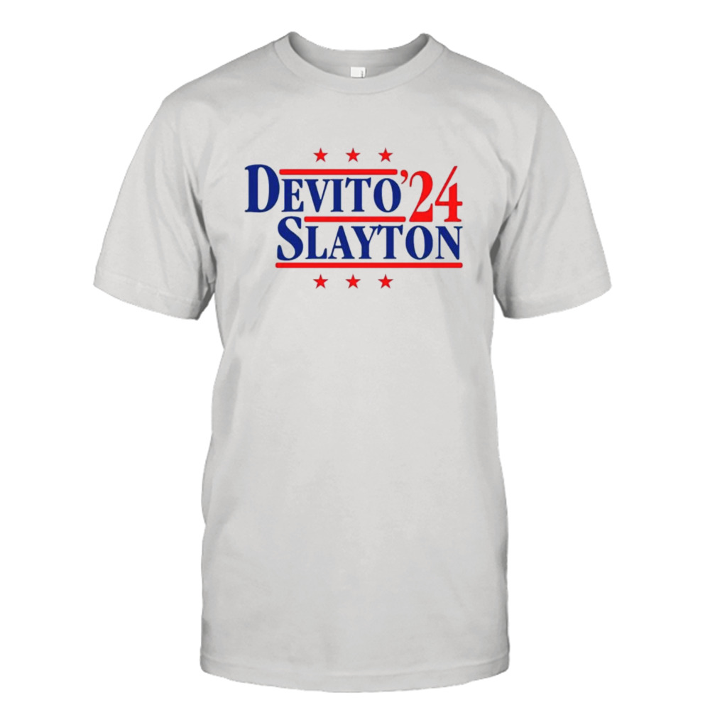 DeVito and Slayton ’24 New York Football Legends Political Campaign Parody shirt