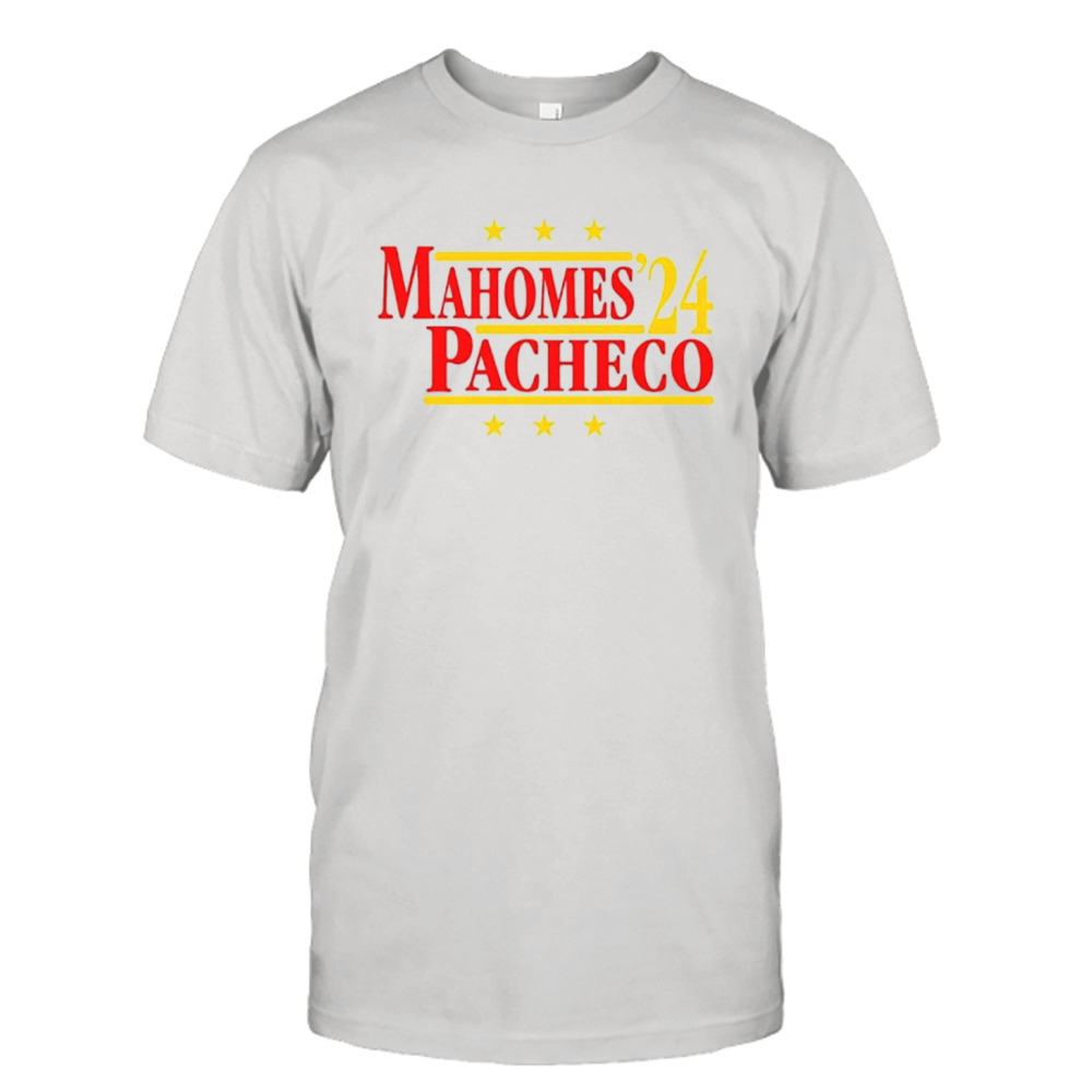 Mahomes &and Pacheco ’24 Kansas City football Political Campaign Parody shirt