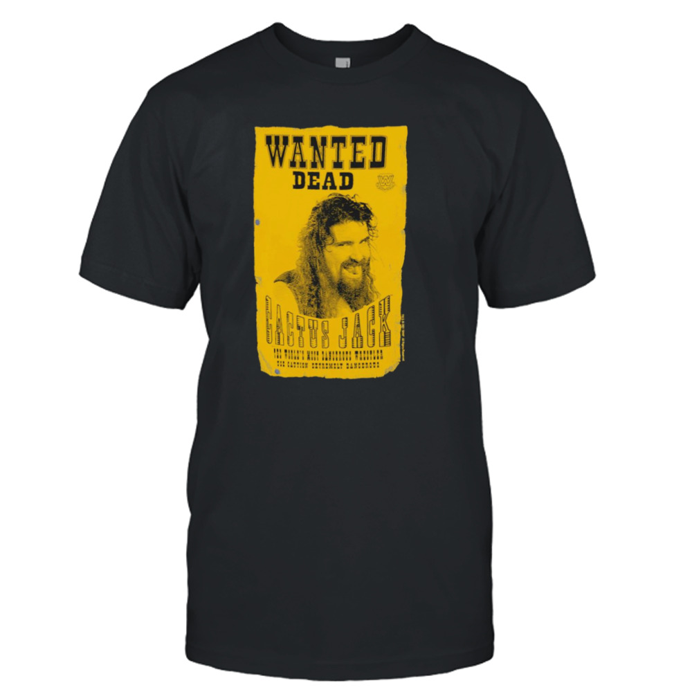 Mick Foley Ripple Junction Cactus Jack Wanted Poster Graphic T-Shirt