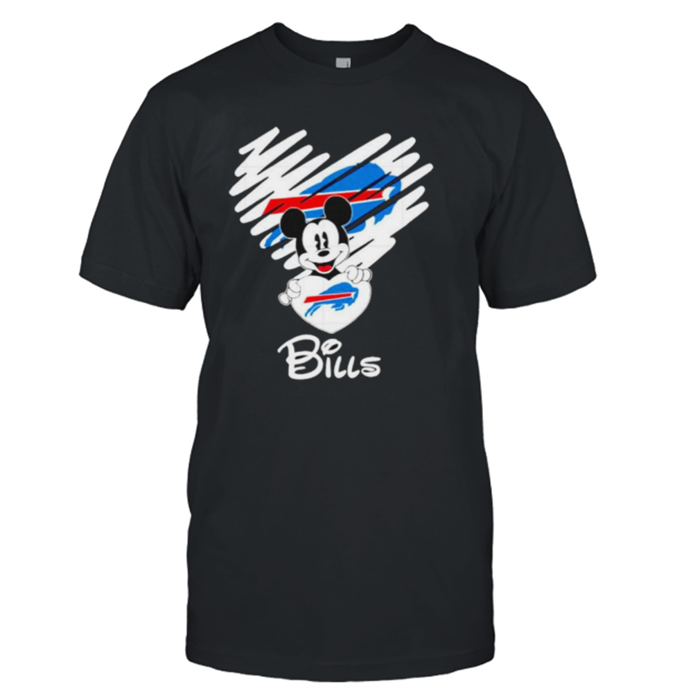 Mickey heart Buffalo Bills shirt