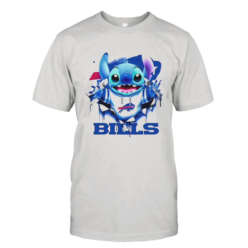 Stitch Inside Buffalo Bills Logo 2024 T-shirt