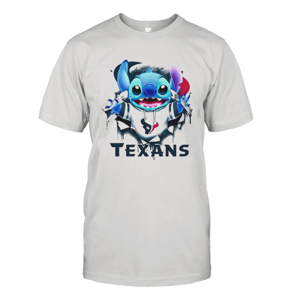 Stitch Inside Houston Texans Logo 2024 T-shirt