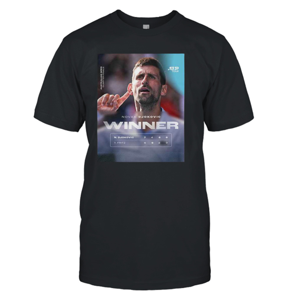 48th Grand Slam Semi-final Novak Djokovic Winner Australian Open Quarter-finals AusOpen ATP Tour 2023-2024 T-Shirt