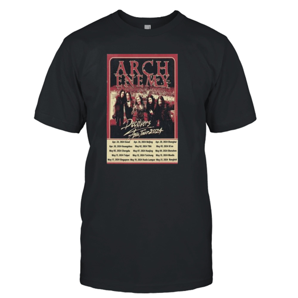 Arch Enemy Deceivers Asia Tour 2024 Shirt