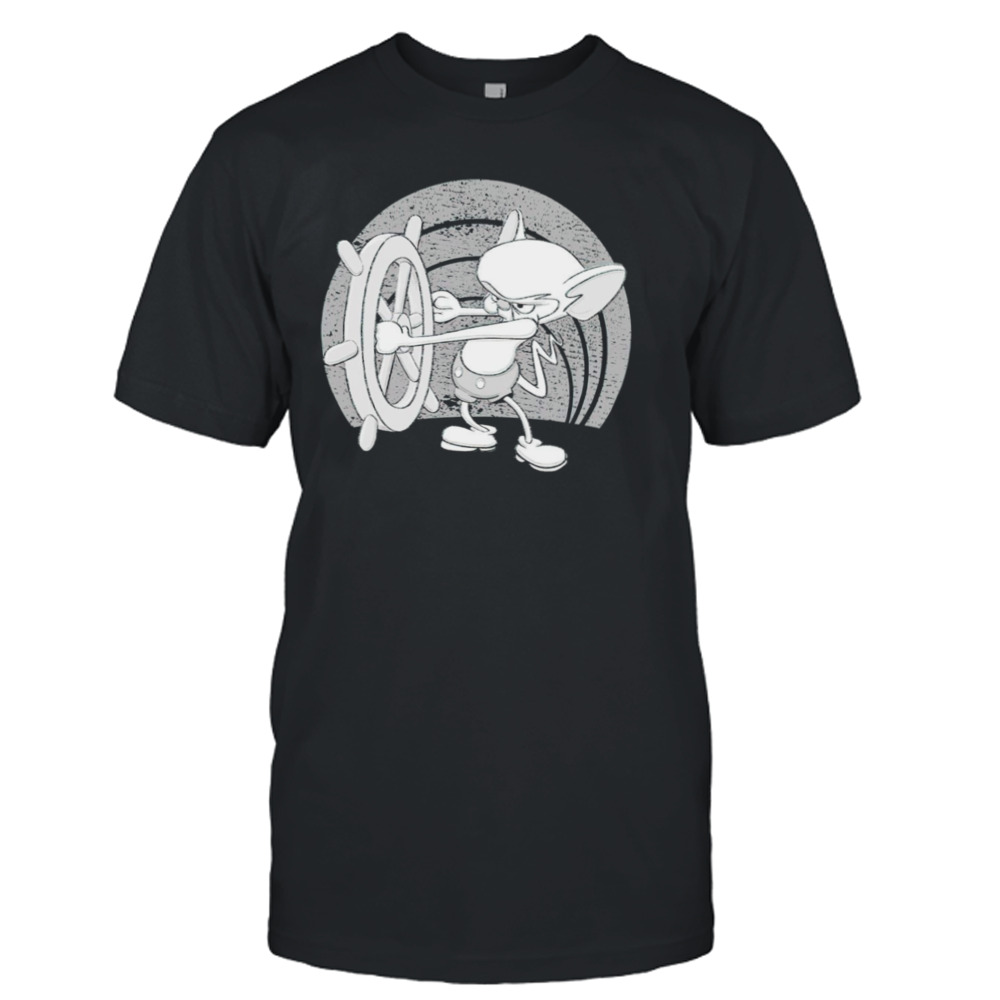 Brain and Steamboat Willie mashup shirt