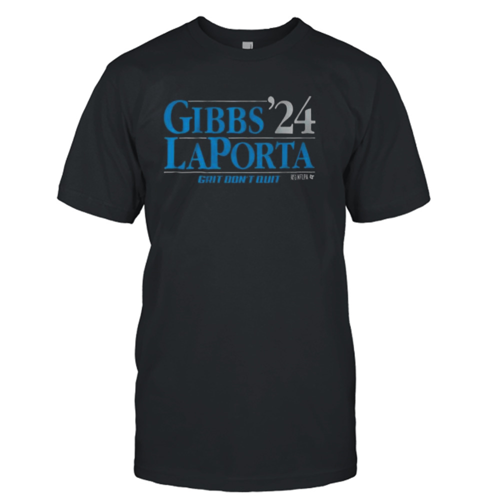 Detroit Lions Gibbs-LaPorta ’24 Grit Don’t Quit Shirt