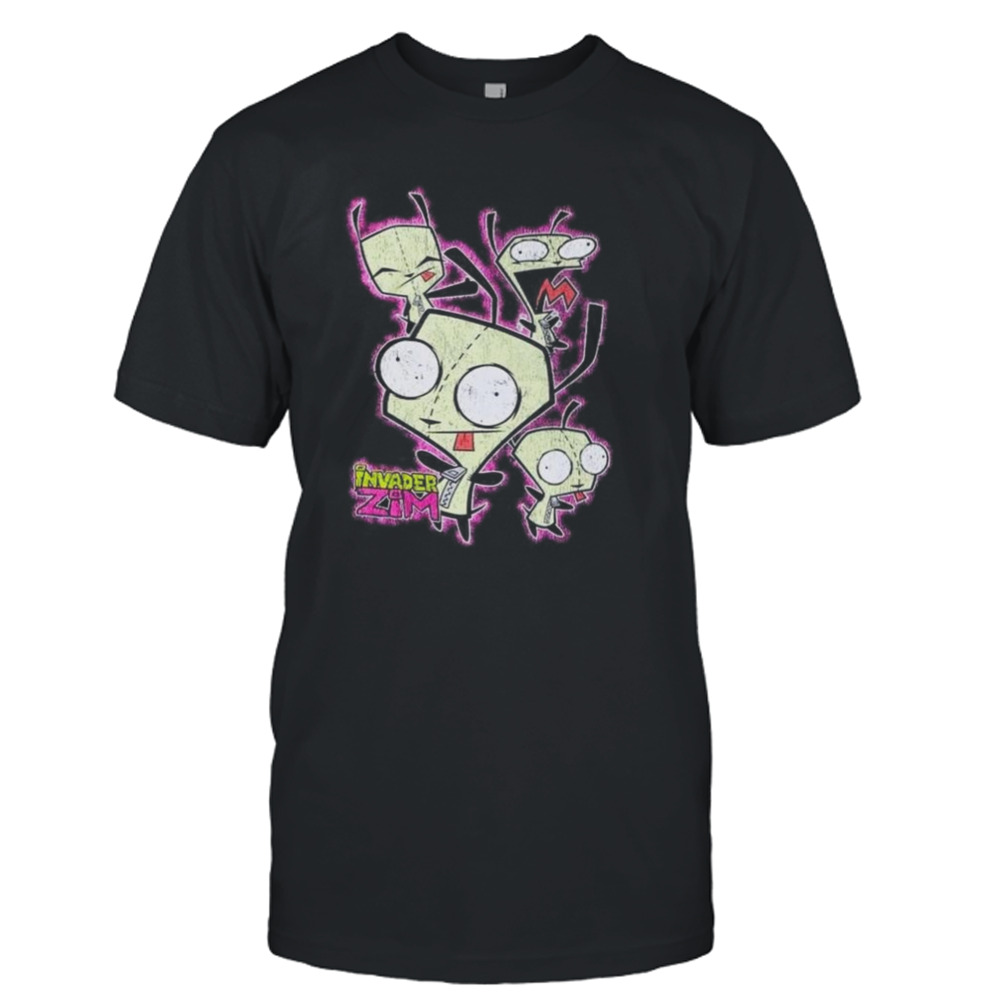 Invader Zim GIR Distressed Collage Shirt