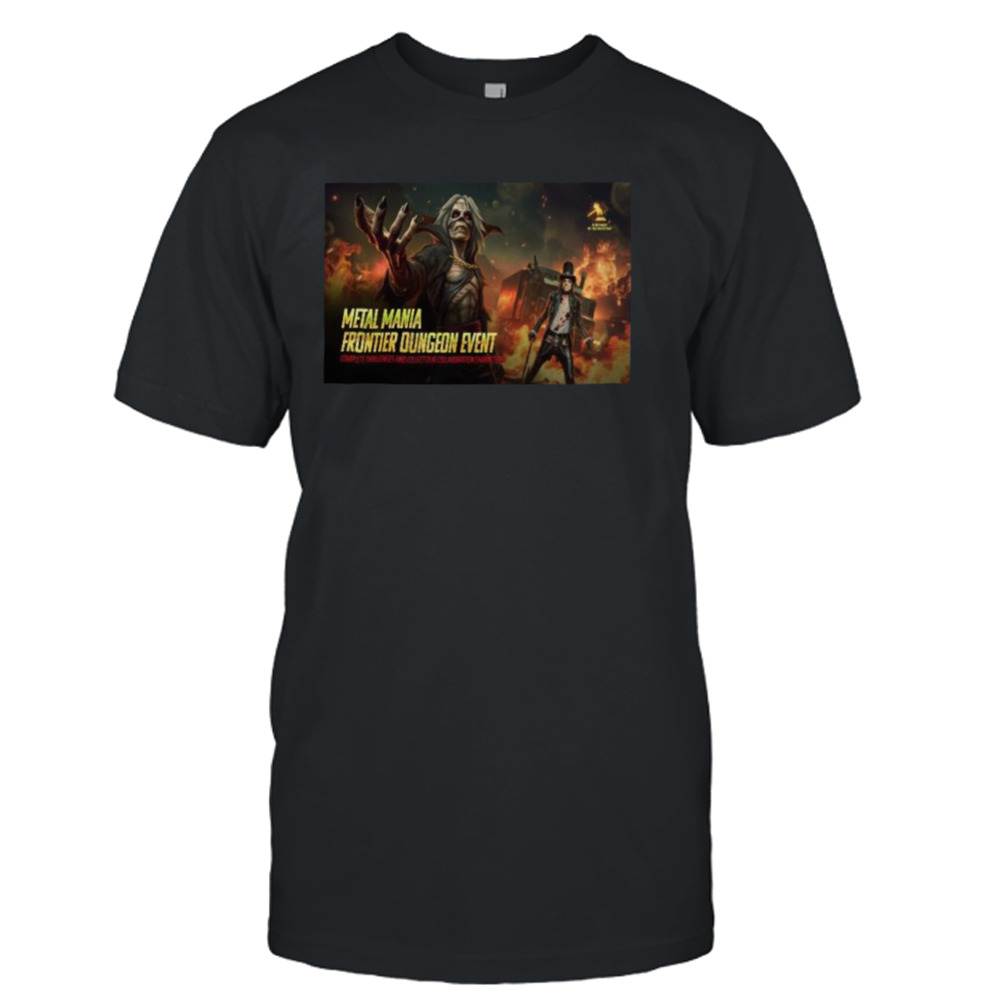 Iron Maiden Legacy Of The Beast Collab With Alice Cooper Metal Mania Frontier Dungeon Event T-shirt