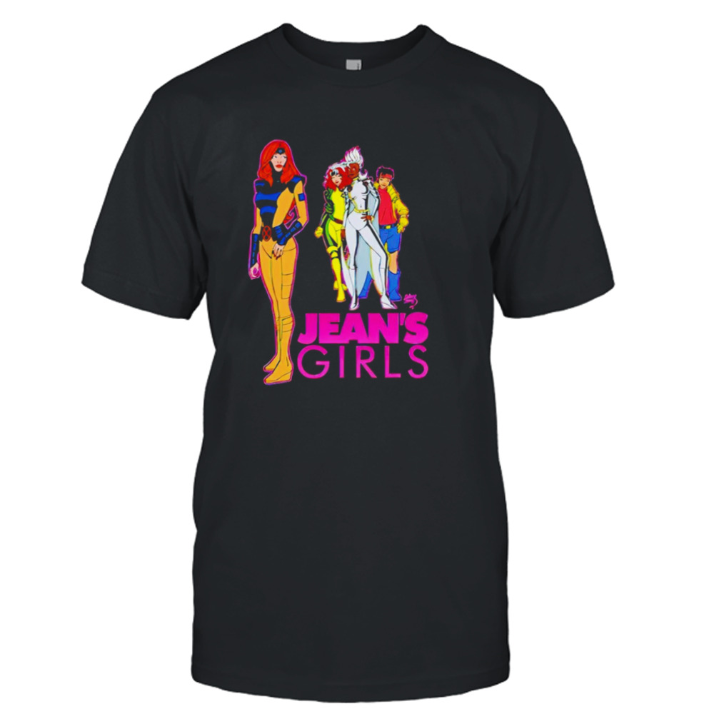 Jean Grey Rogue Storm and Jubilee Jean’s Girls shirt