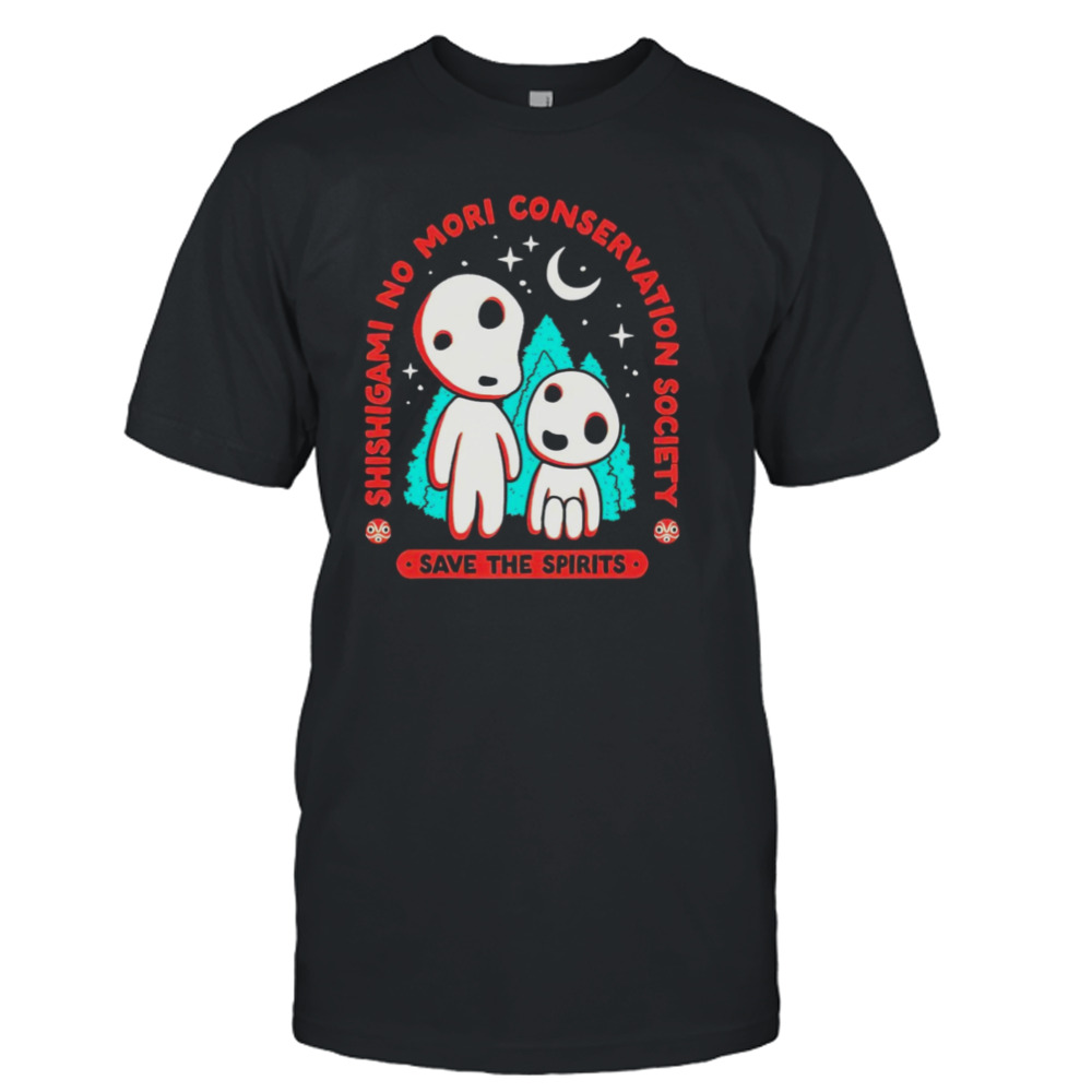 Kodama forest Princess Mononoke shishigami no mori conservation society save the spirits shirt