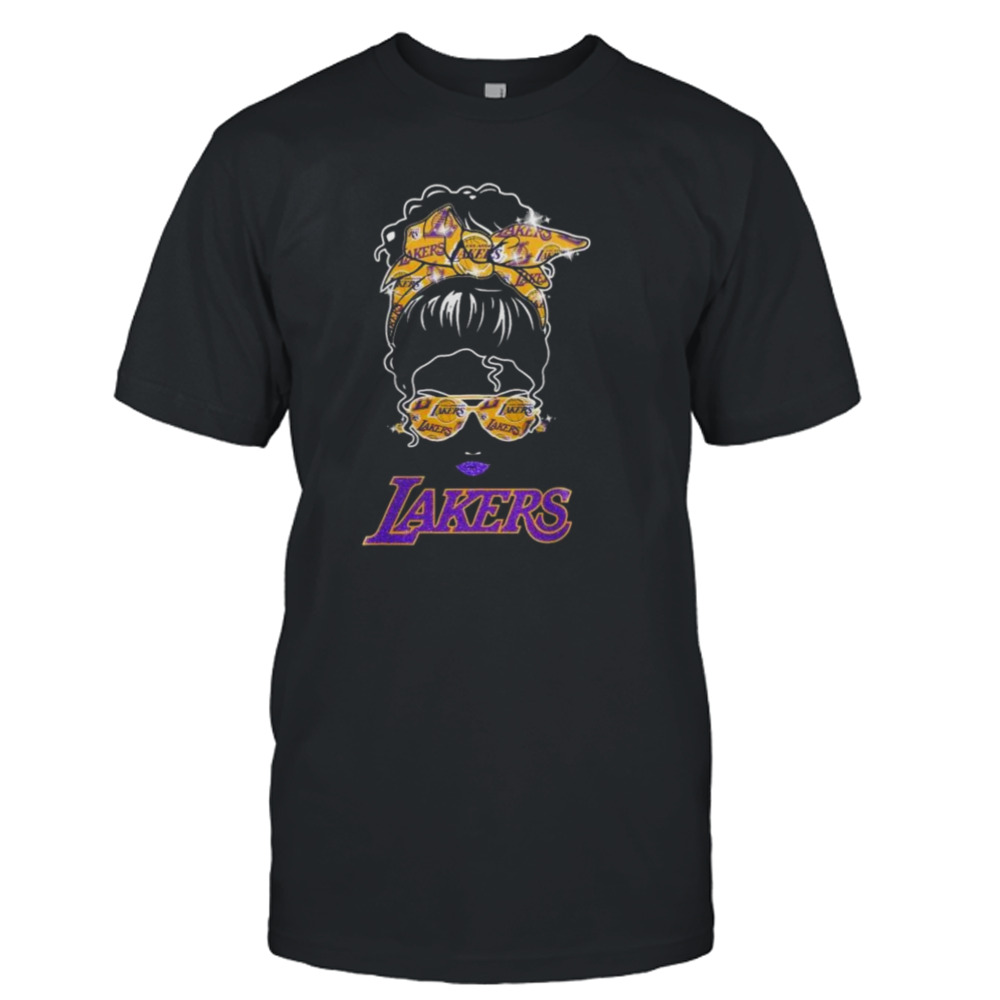 Messy Bun Los Angeles Lakers Kind Of Girl Shirt