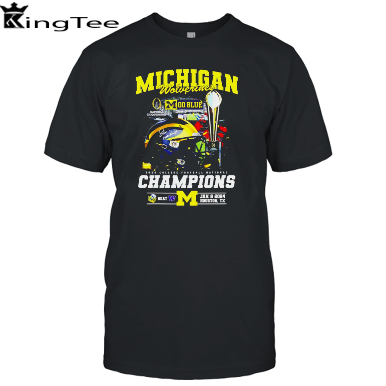 Michigan Wolverines 2024 college football national champions shirt