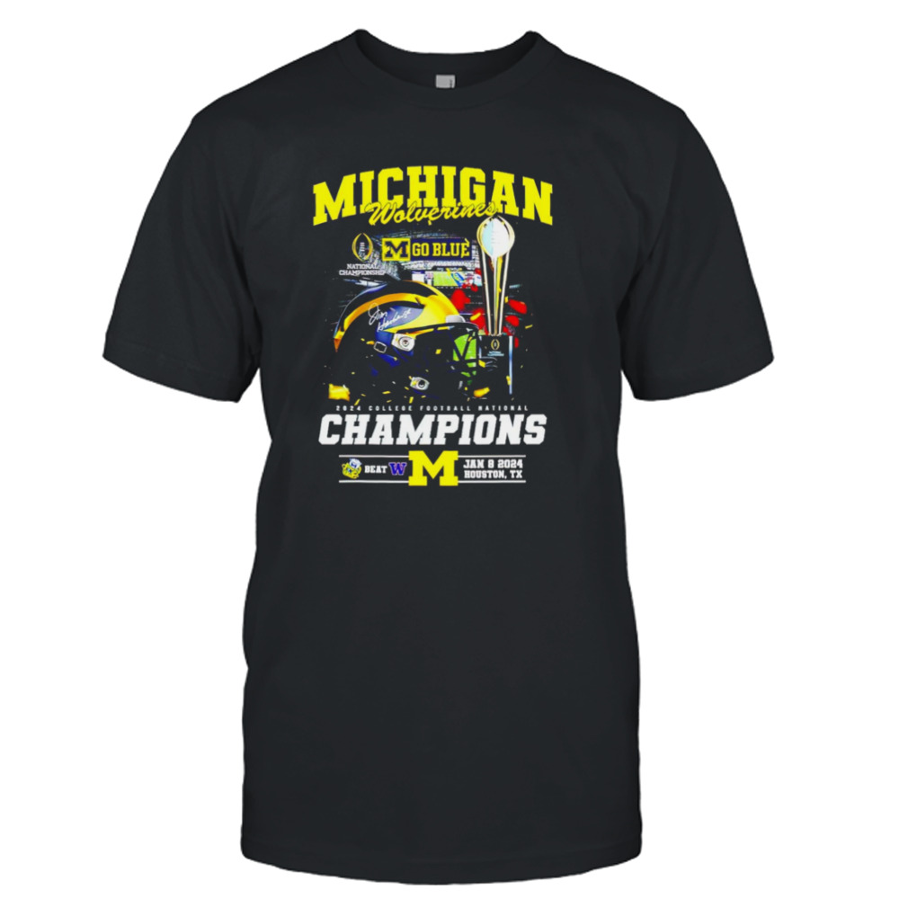 Michigan Wolverines 2024 college football national champions shirt