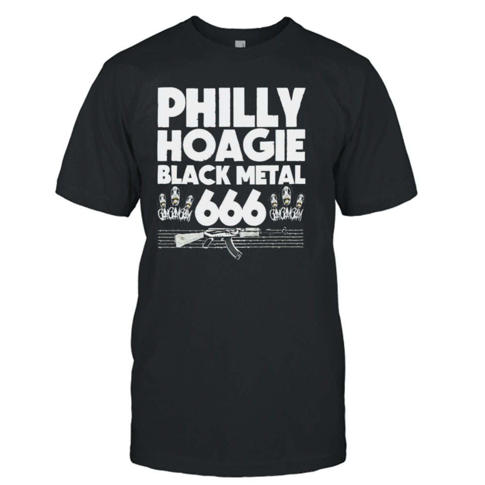 Philly hoagie black ck met 666 metal shirt