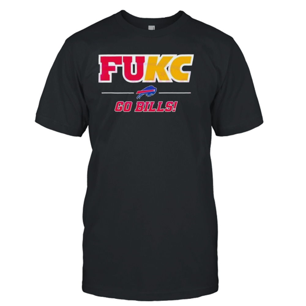 Retro Go Bills FUKC Logo Football 2024 T-Shirt