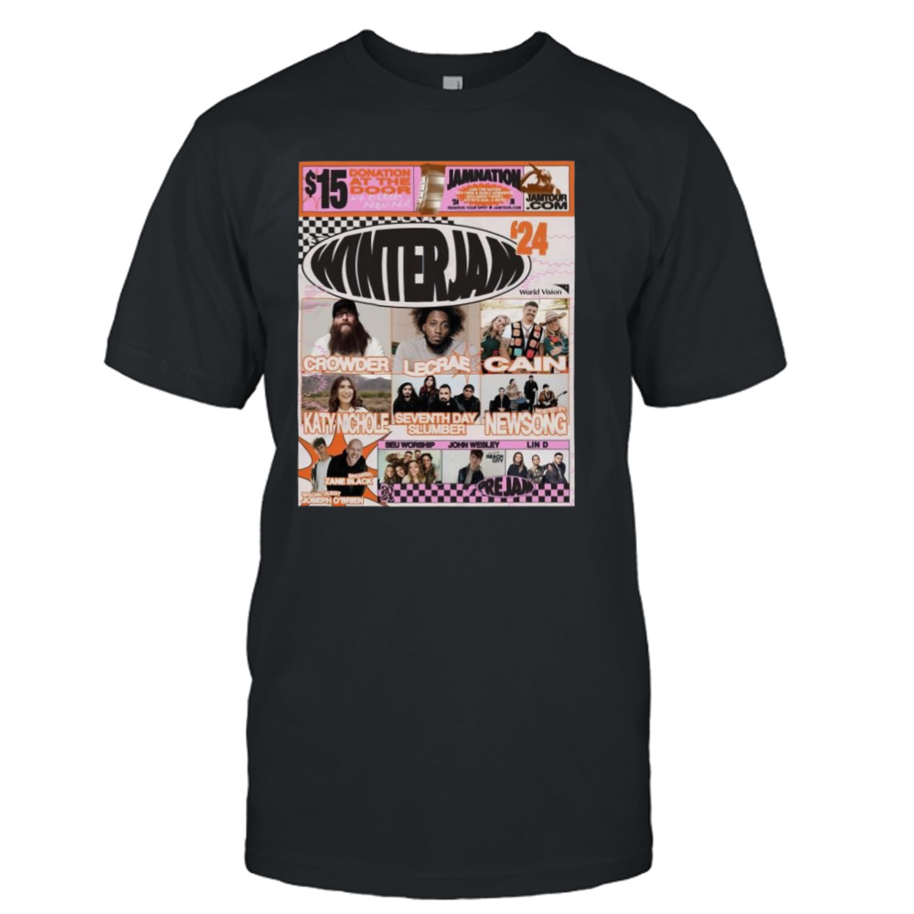 Winter Jam 2024 Lineup Music Tour shirt