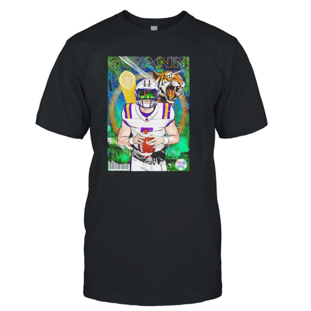 Aj Swann LSU Tiger football graphic poster shirt