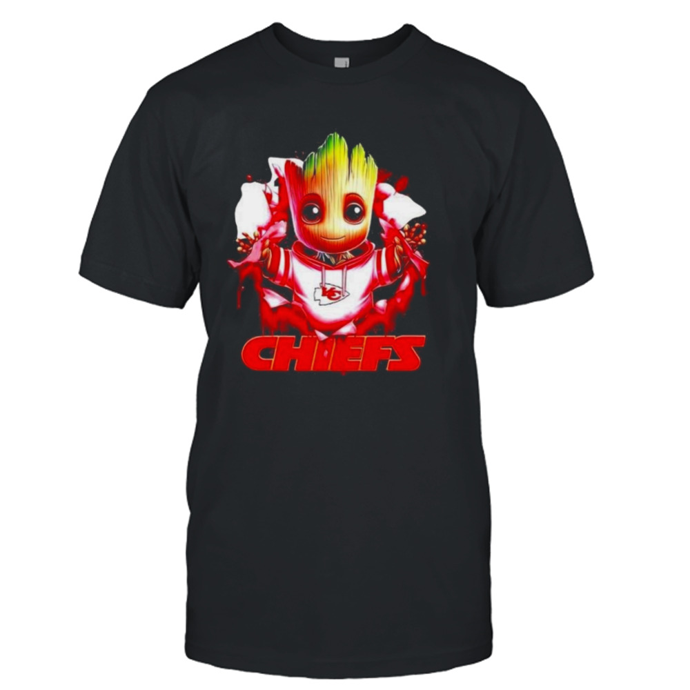 Baby Groot Blood Inside Me Kansas City Chiefs 2024 T-shirt