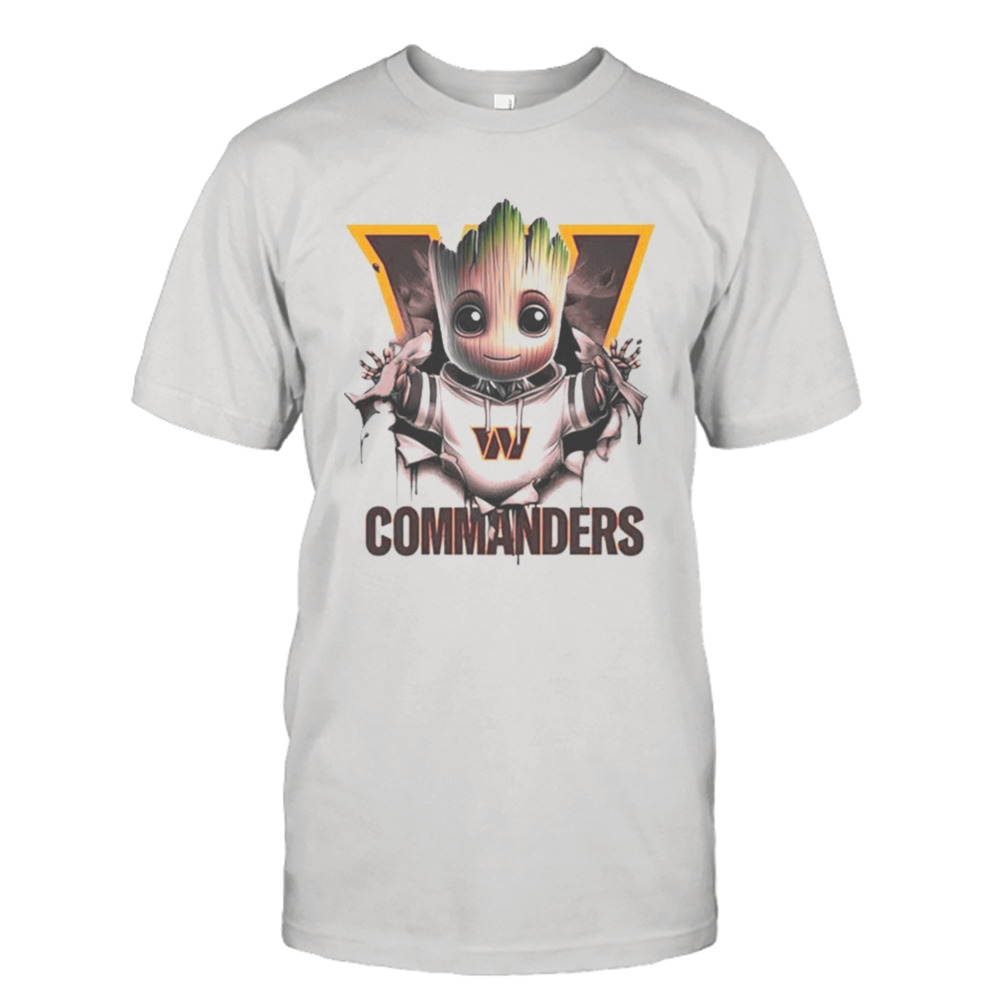 Baby Groot Blood Inside Me Washington Commanders 2024 T-shirt