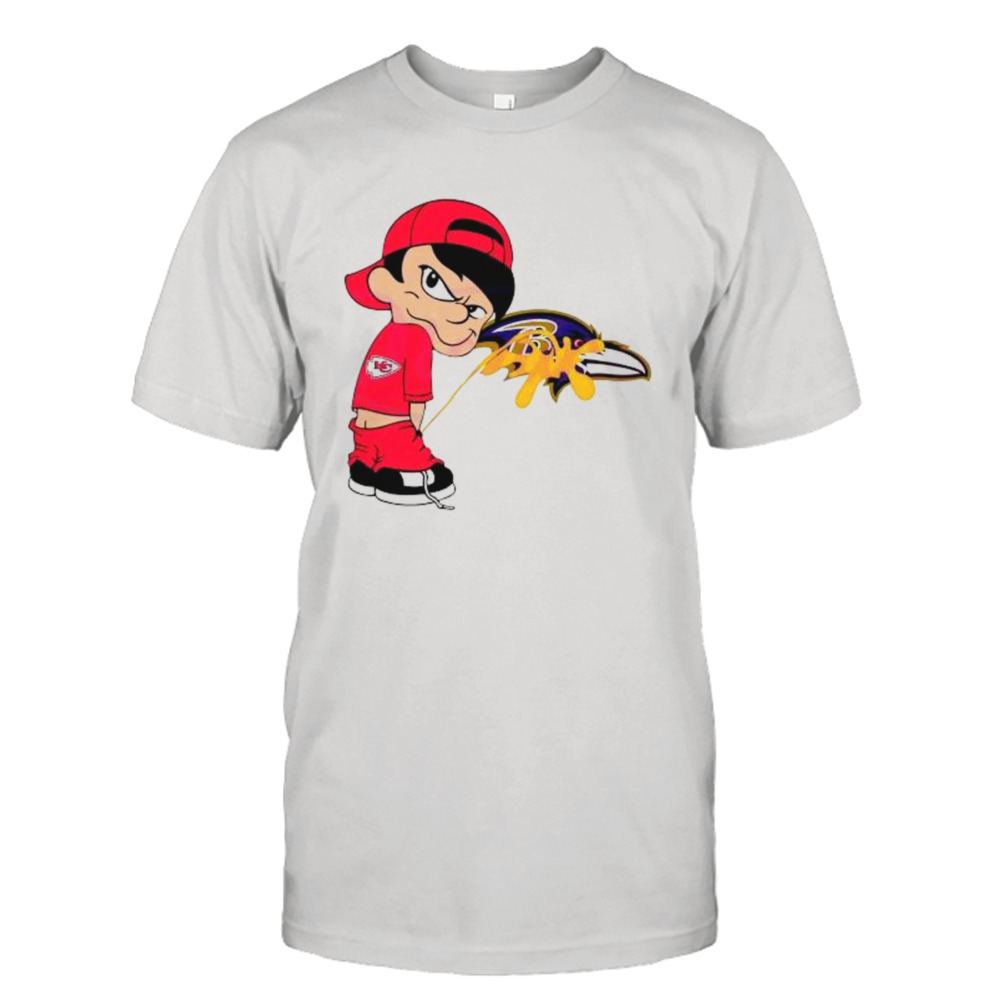 Boy Kansas City Chiefs Piss On Baltimore Ravens Shirt