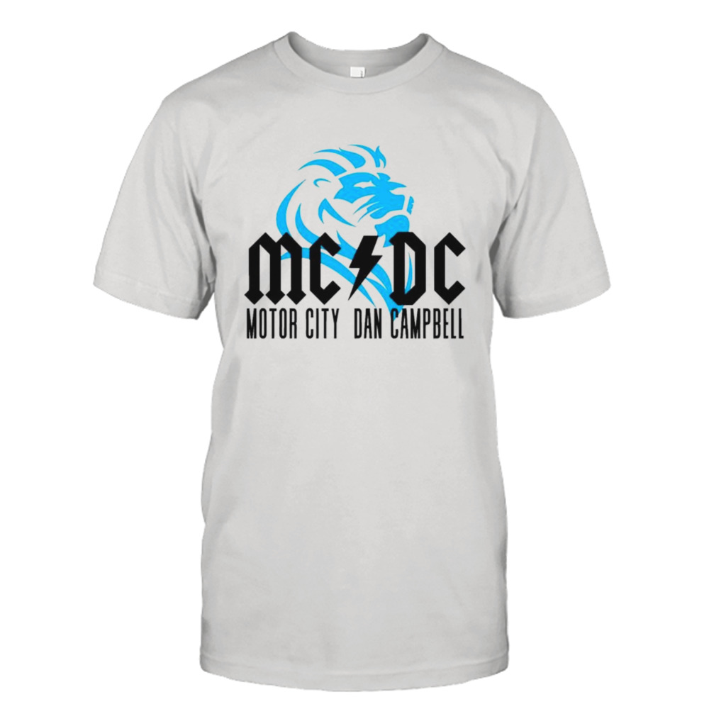 Detroit Lions MC DC Motor city dan campbell shirt