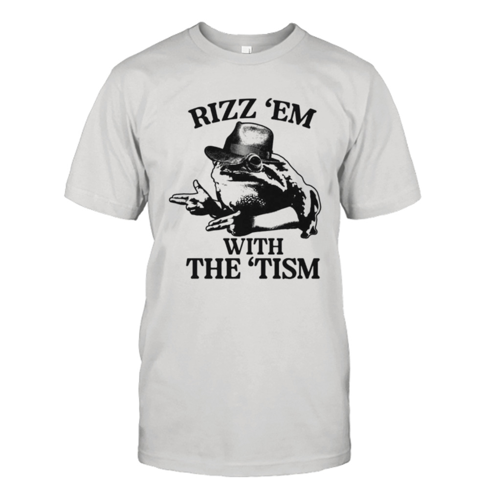 Frog rizz ’em with the ’tism shirt