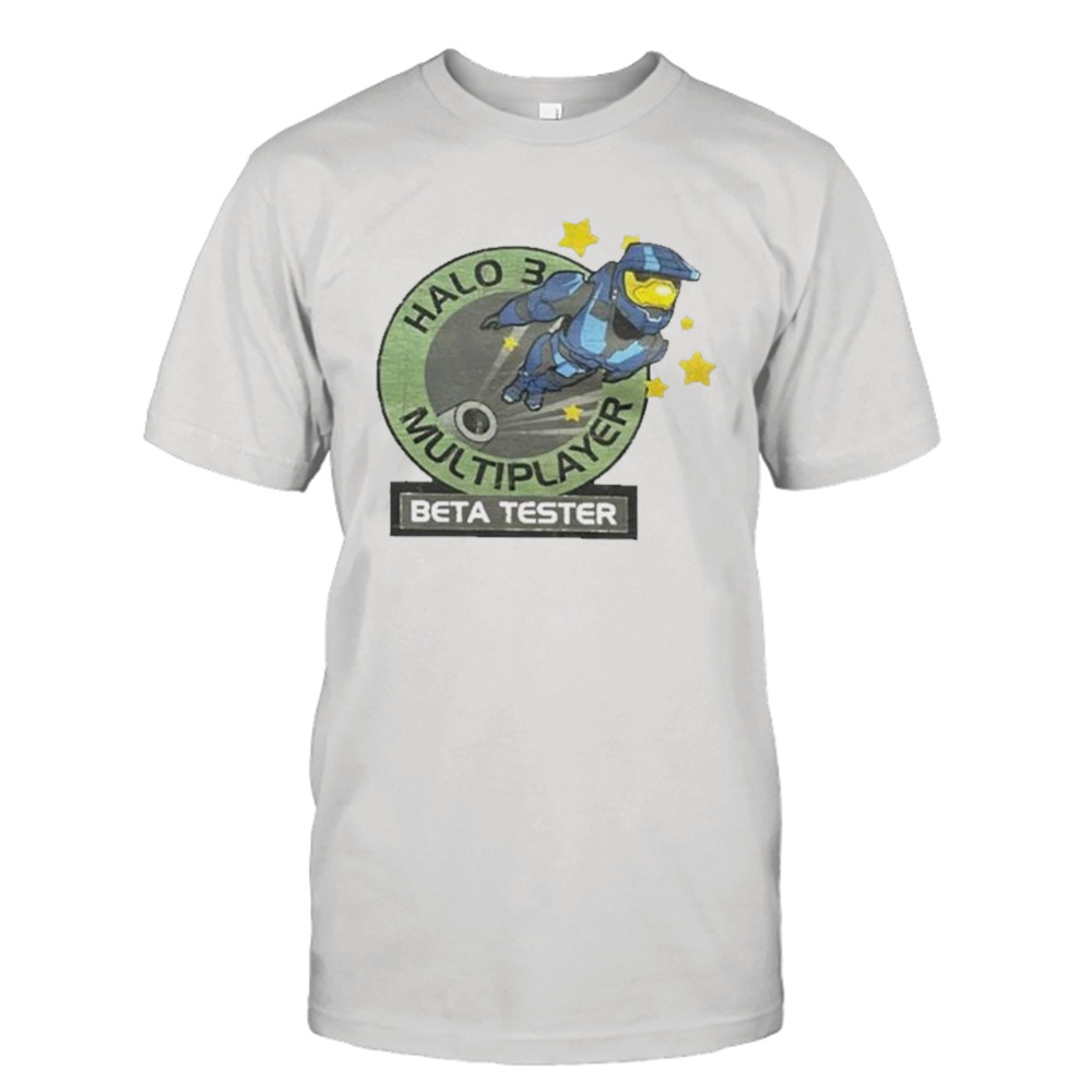 Halo 3 Beta tester alpha logo shirt