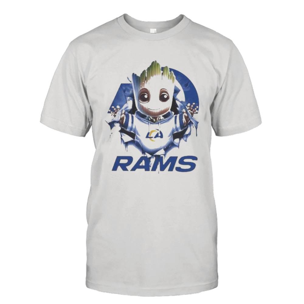 Los Angeles Rams Baby Groot Blood Inside Me Shirt