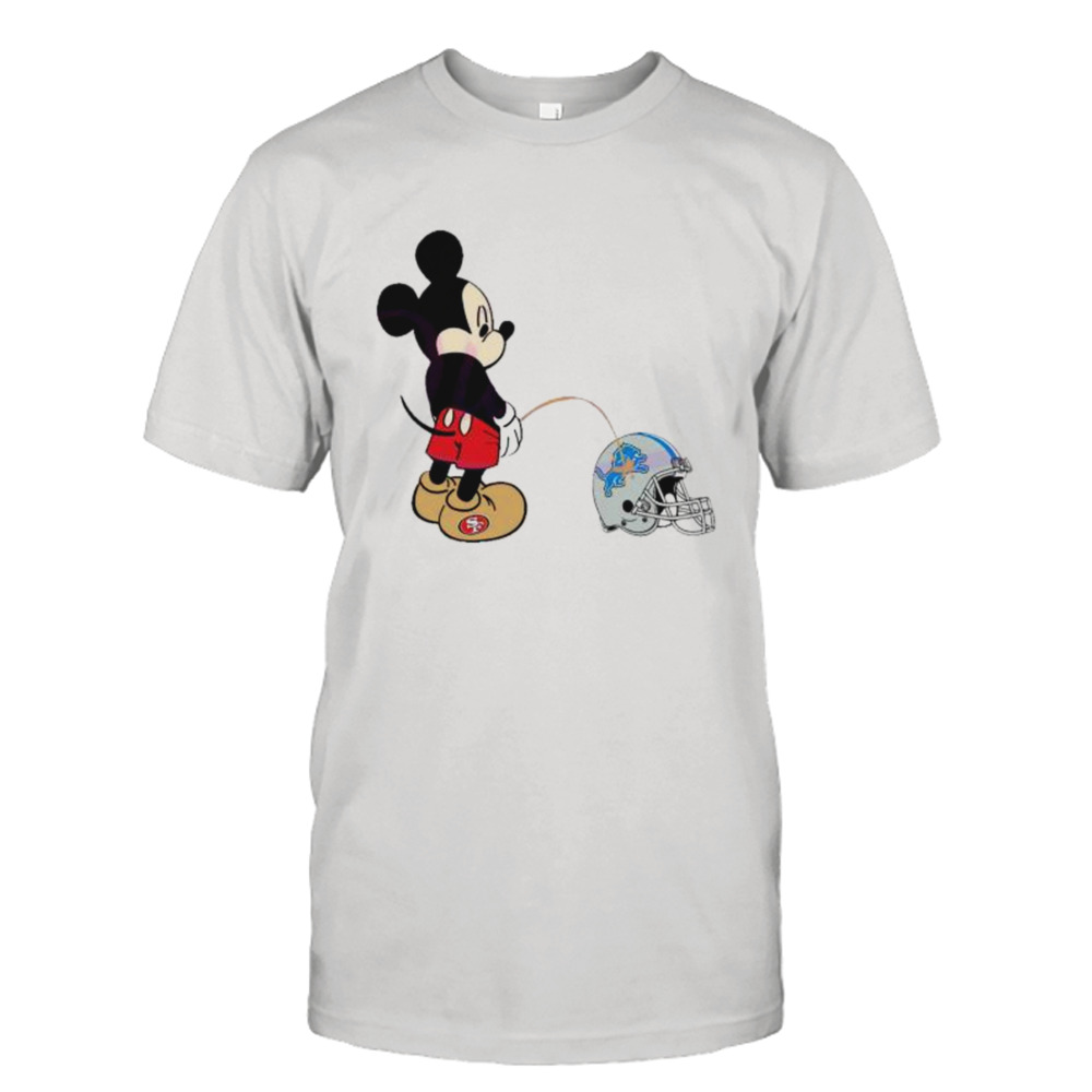 Mickey 49ers Piss On Detroit Lions shirt