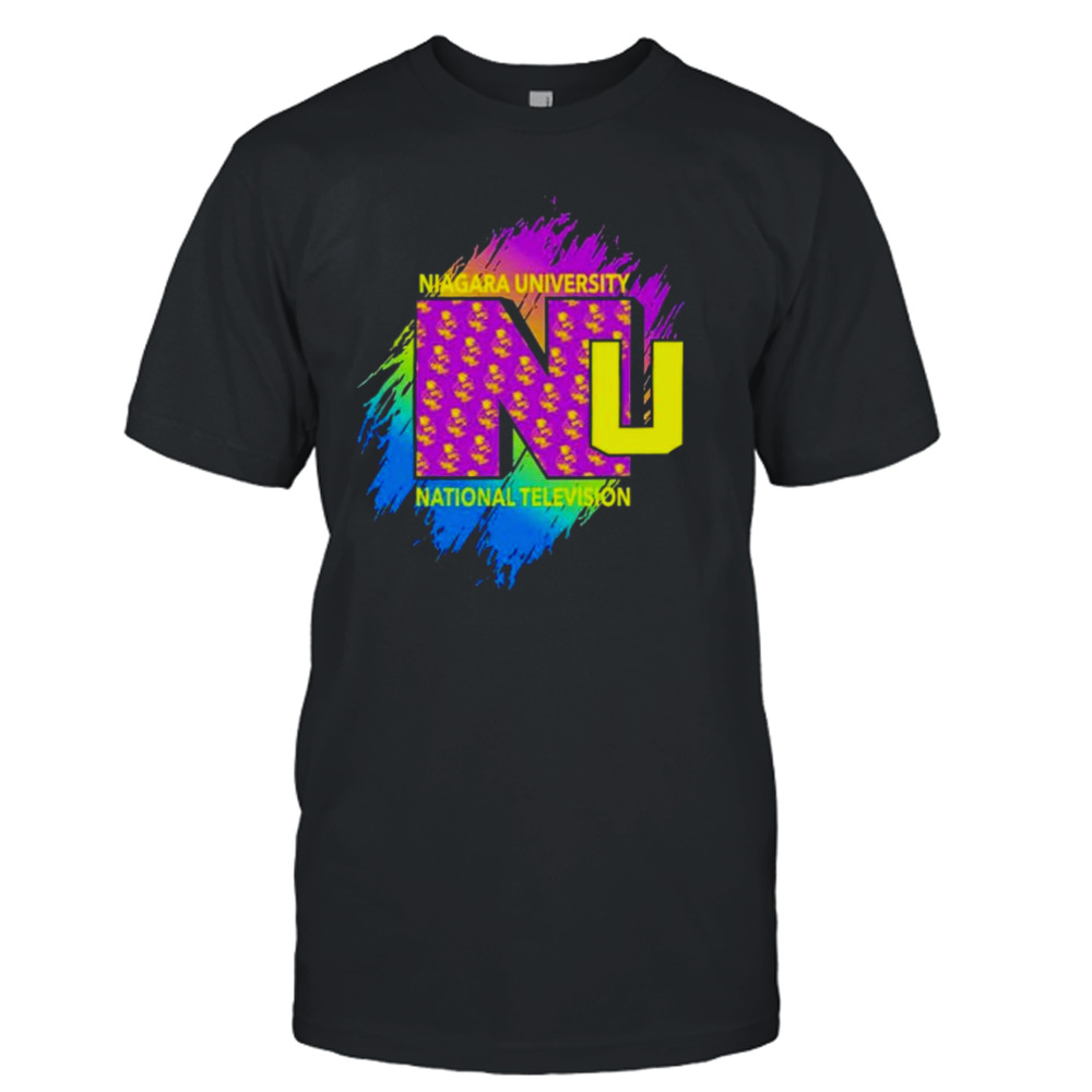 Niagara university national television logo shirt