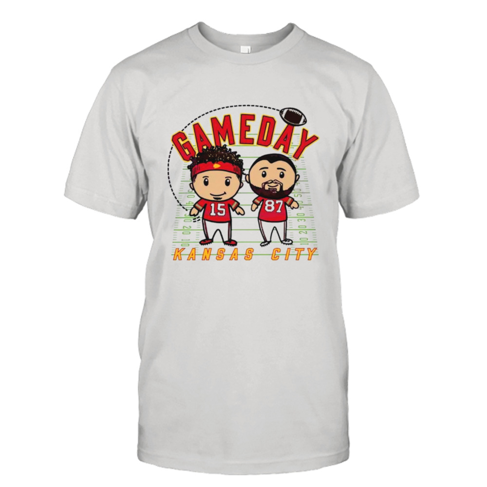 Patrick mahomes and Travis Kelce Gameday Kansas city players shirt