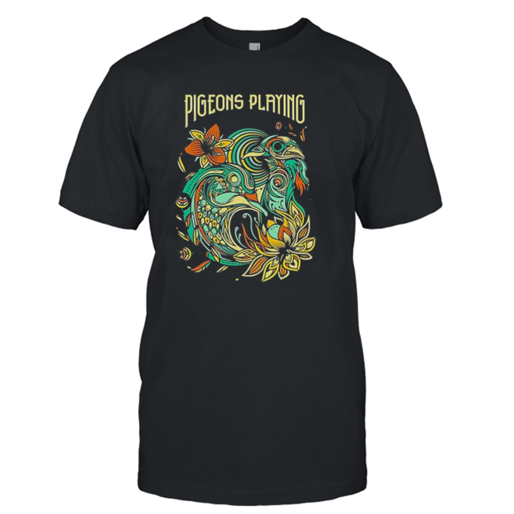 Pigeons Playing Ping Pong Lotus Pigeons Tour T-Shirt