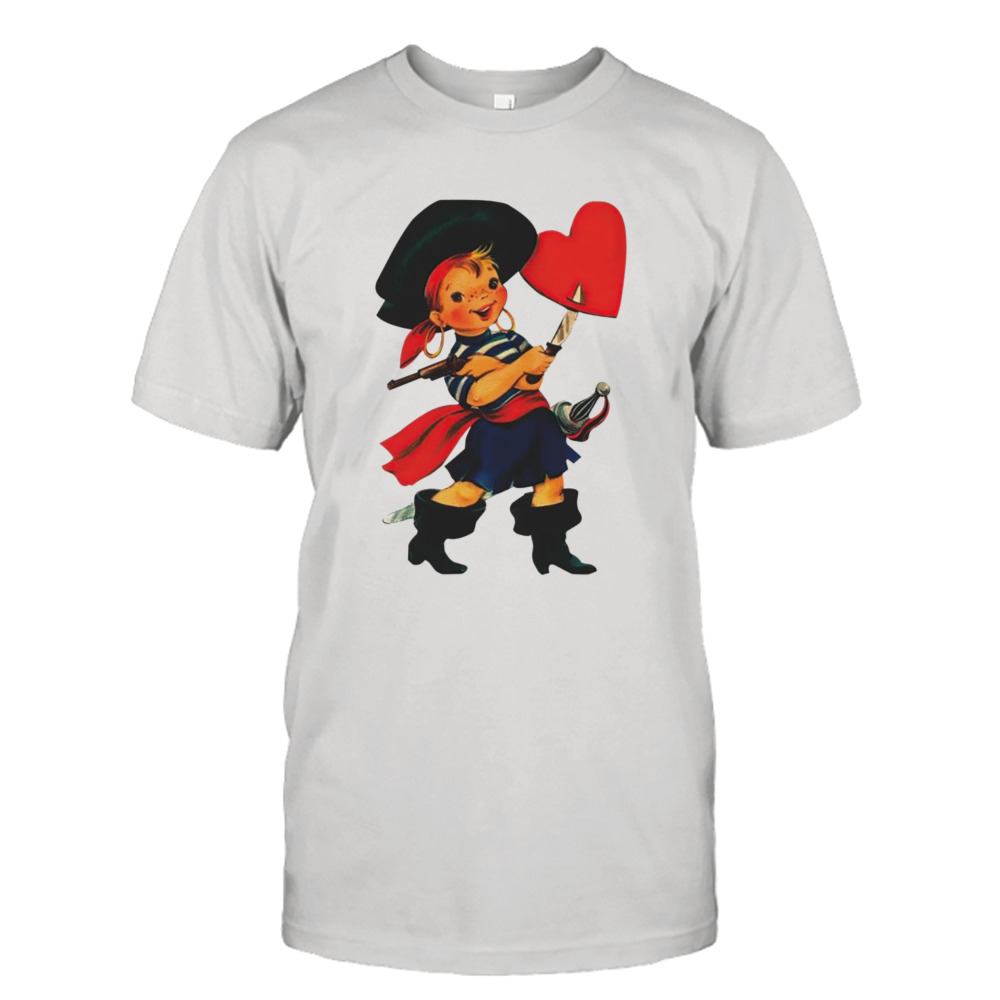 Pirate Valentine baby shirt