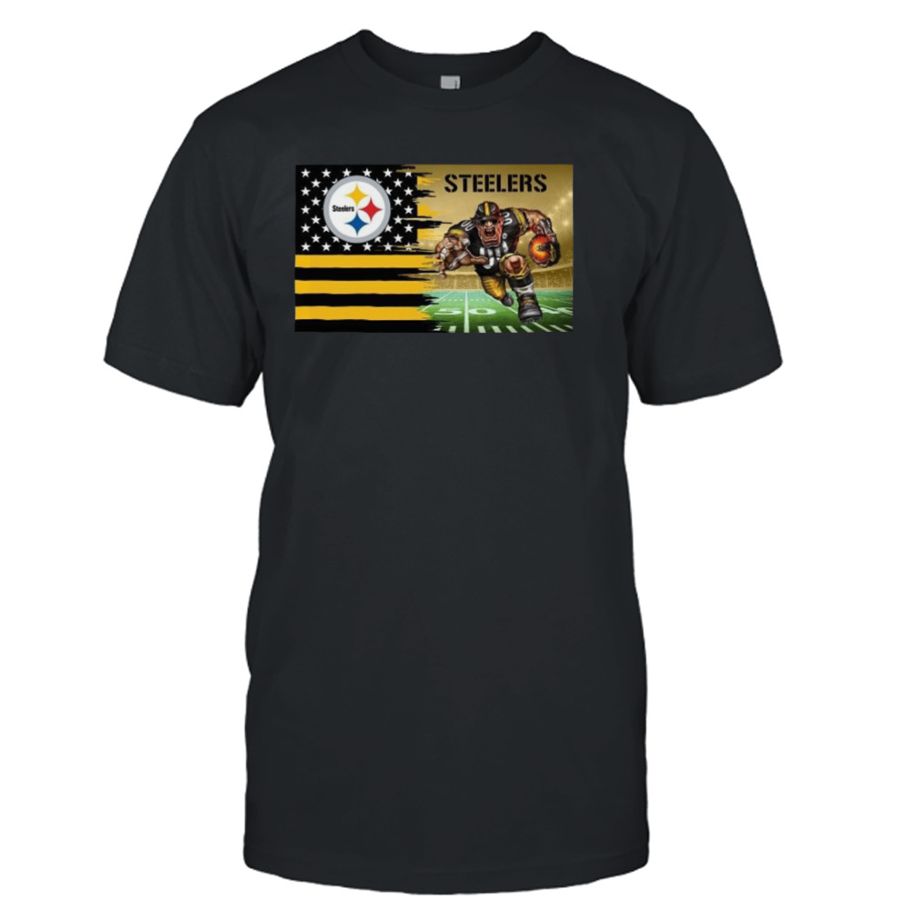 Pittsburgh Steeler Football Team Mascot Flag 2024 T-shirt