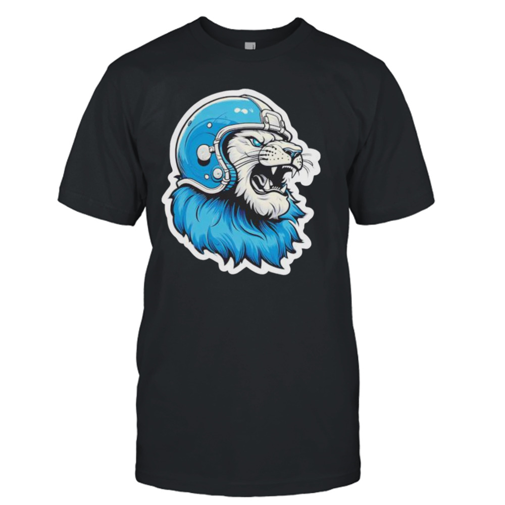 Strong Detroit Lion Wearing Helmet shirt