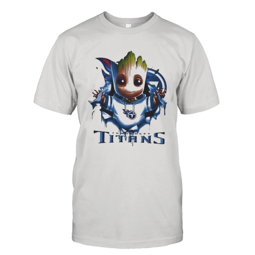 Tennessee Titans Baby Groot Blood Inside Me Shirt