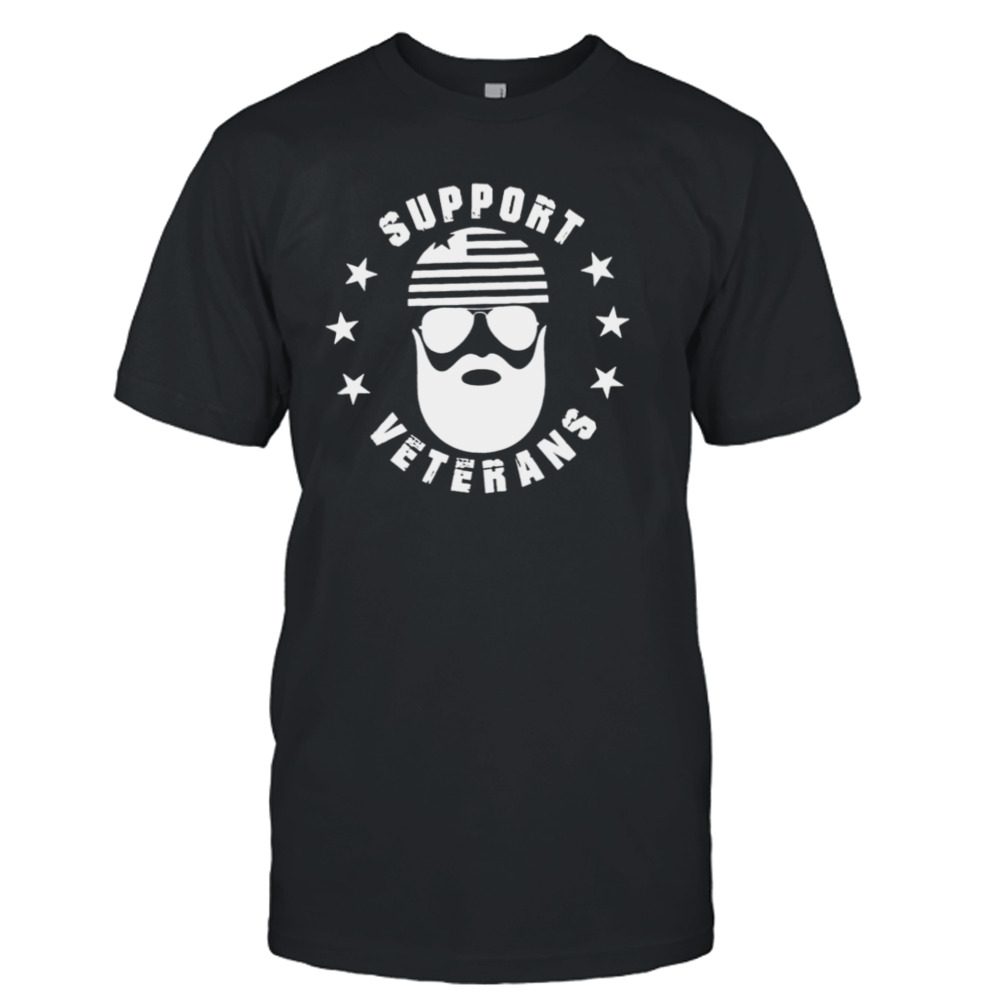 Beard Vet Support Veterans T-shirt