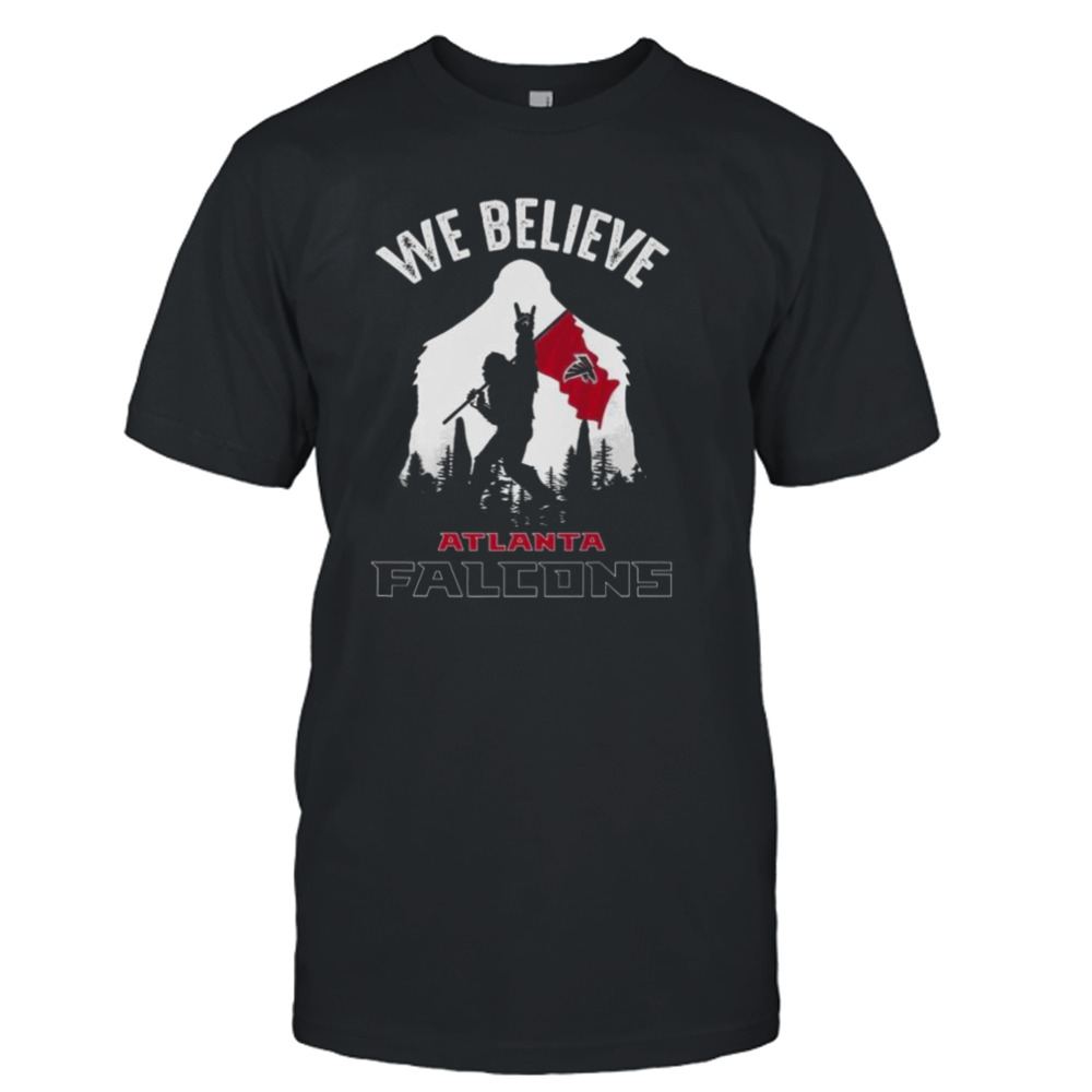 Bigfoot We Believe Atlanta Falcons 2024 Shirt