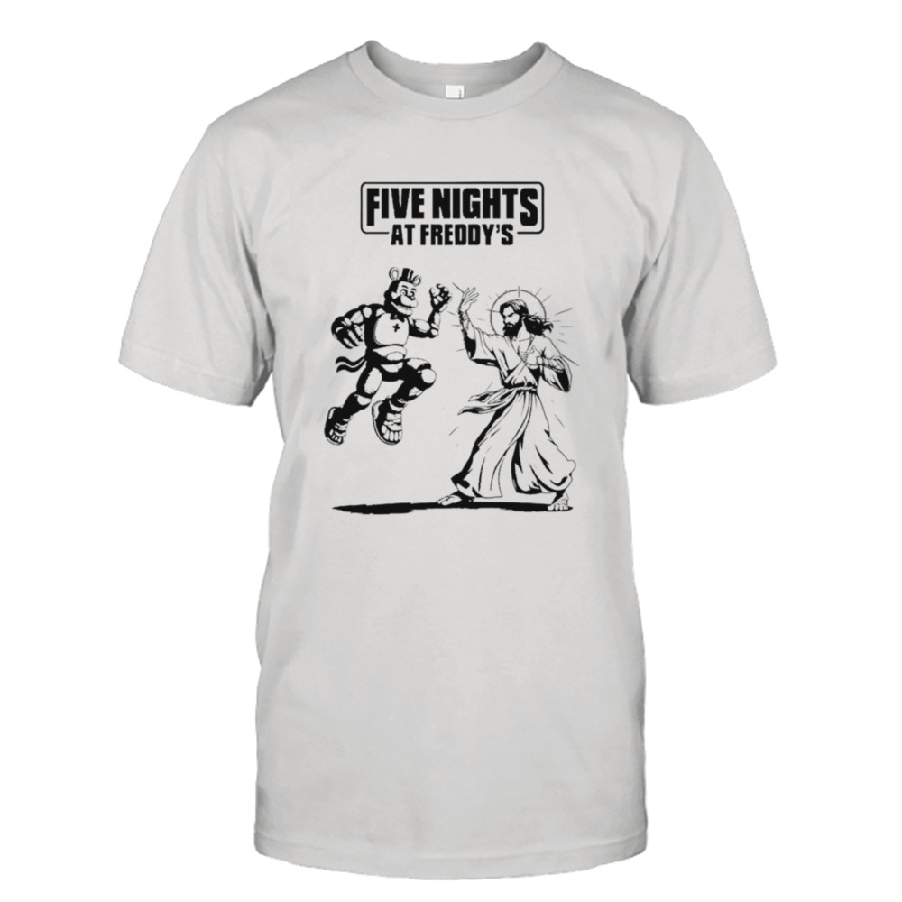 Five nights at freddy’s playful Bear vs Jesus shirt