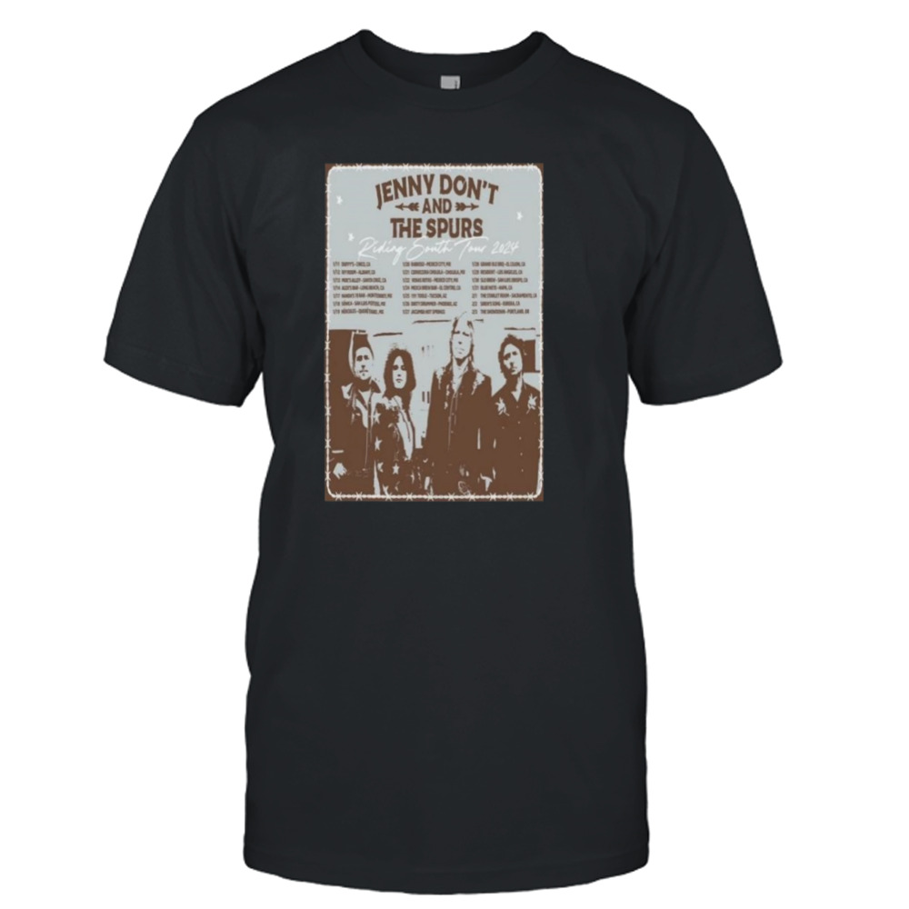 Jenny Don’t & The Spurs Riding South 2024 Tour T-shirt