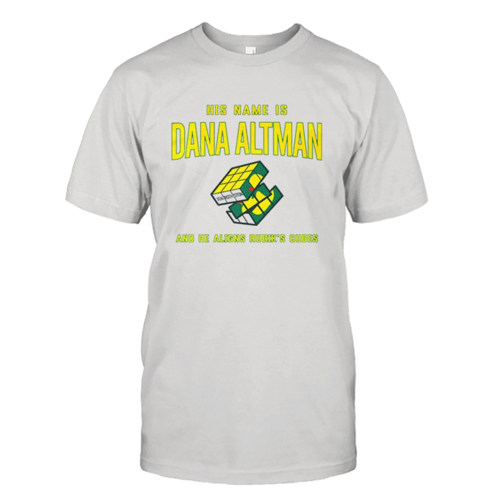 Jon Rothstein his name is dana altman and he aligns rubik’s cubes shirt