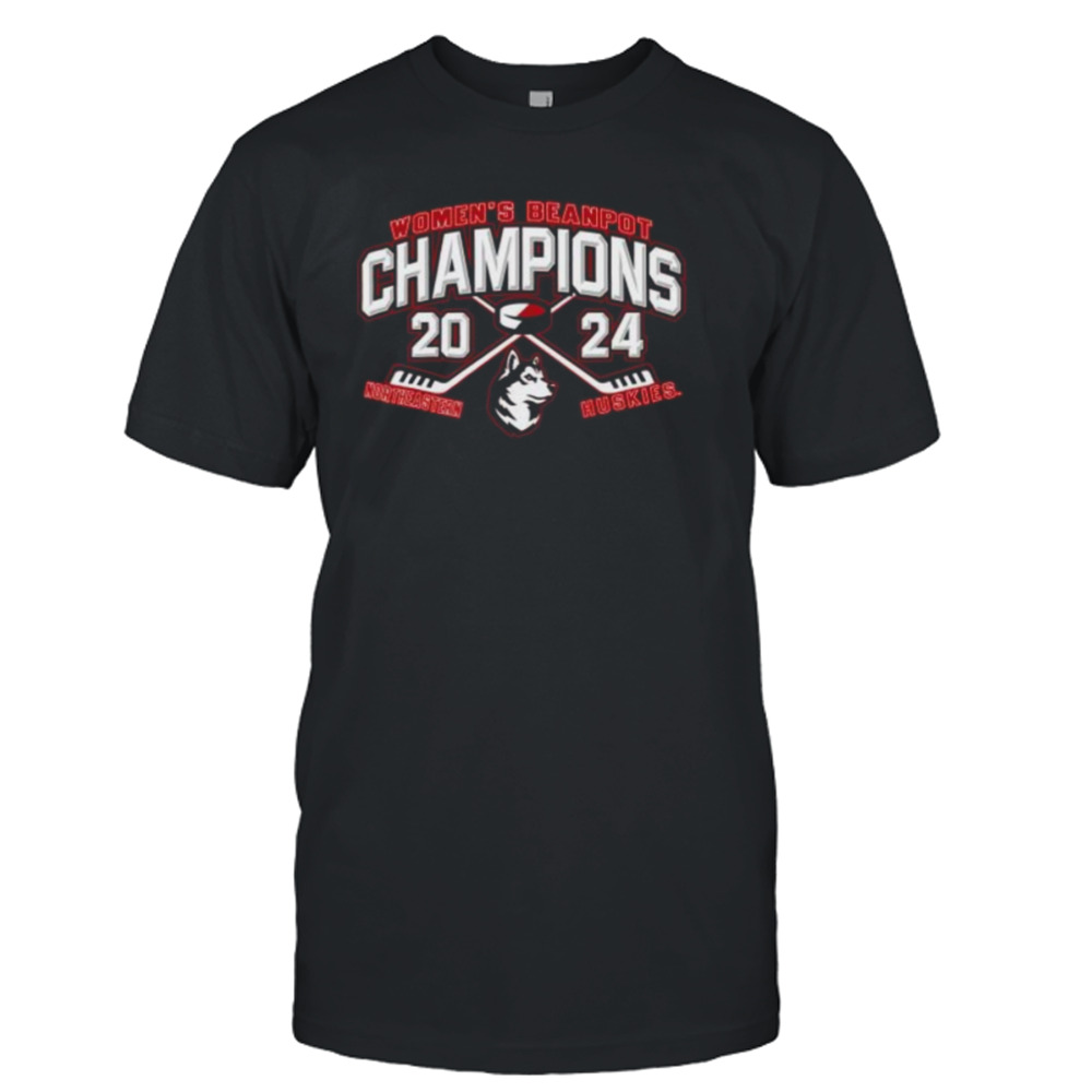 Northeastern Huskies 2024 Beanpot Women’s Hockey Tournament Champions T-Shirt